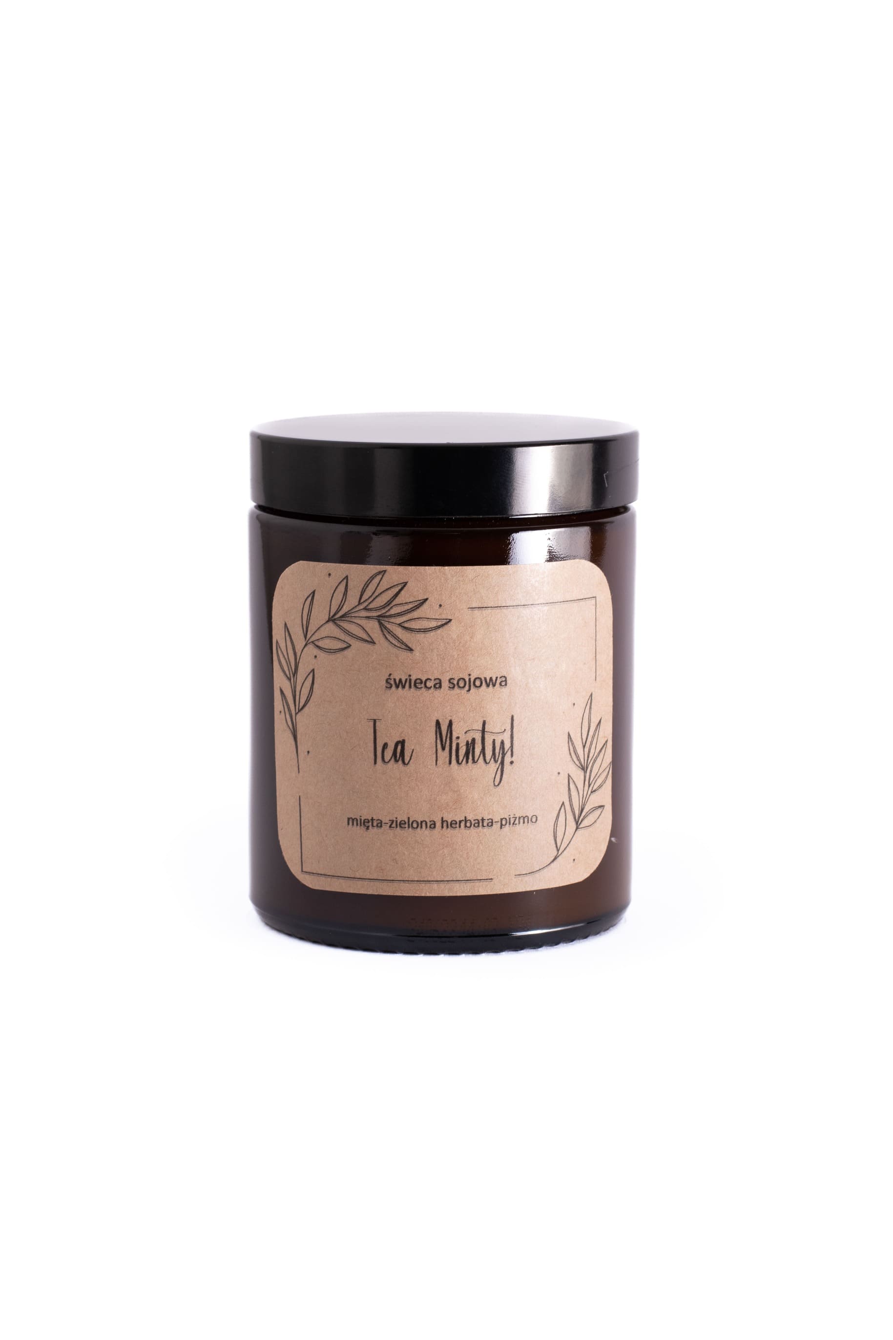 zapachowa świeca sojowa mięta zielona herbata